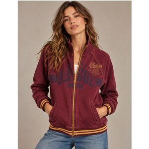 Vtg Y2K Heritage Boxing League Zip Up Sweatshirt XL Distressed Edge Sport Jacket